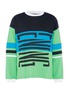 Main View - Click To Enlarge - OPENING CEREMONY - 'Charlie Cozy' logo print colourblock oversized unisex sweatshirt