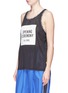Front View - Click To Enlarge - OPENING CEREMONY - Logo print unisex mesh tank top