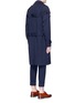 Back View - Click To Enlarge - MARNI - Detachable strap virgin wool coat