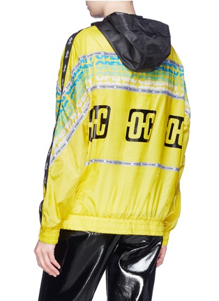 Back View - Click To Enlarge - OPENING CEREMONY - Logo print packable unisex anorak