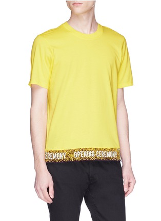 Detail View - Click To Enlarge - OPENING CEREMONY - Logo jacquard unisex T-shirt