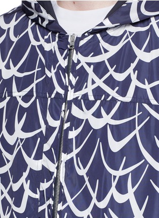 Detail View - Click To Enlarge - MARNI - 'Flutter' print hooded jacket