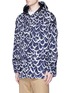 Front View - Click To Enlarge - MARNI - 'Flutter' print hooded jacket