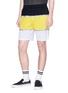 Detail View - Click To Enlarge - OPENING CEREMONY - Logo jacquard colourblock unisex mesh shorts