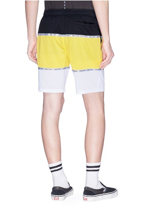  - OPENING CEREMONY - Logo jacquard colourblock unisex mesh shorts
