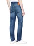 Back View - Click To Enlarge - JASON DENHAM COLLECTION - 'Razor' washed selvedge jeans