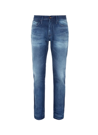 Main View - Click To Enlarge - JASON DENHAM COLLECTION - 'Razor' washed selvedge jeans