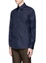 Front View - Click To Enlarge - MARNI - Contrast trim cotton shirt
