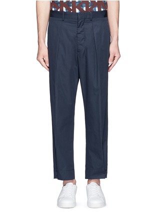 Main View - Click To Enlarge - MARNI - Button cuff pleated twill pants