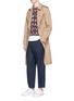 Figure View - Click To Enlarge - MARNI - Button cuff pleated twill pants