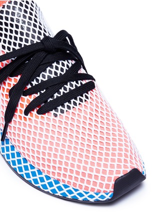 Detail View - Click To Enlarge - ADIDAS - 'Deerupt' grid webbing overlay mesh sneakers