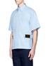 Front View - Click To Enlarge - MARNI - Contrast strap cotton poplin shirt