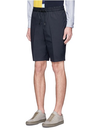 Front View - Click To Enlarge - TOMORROWLAND - Drawstring waist taffeta shorts