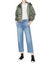 Figure View - Click To Enlarge - VINCE - 'The Utility' twisted wide leg jeans