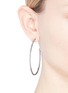 Figure View - Click To Enlarge - CZ BY KENNETH JAY LANE - Cubic zirconia hoop earrings