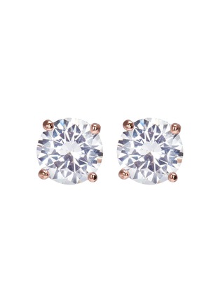 Main View - Click To Enlarge - CZ BY KENNETH JAY LANE - Round cut cubic zirconia large stud earrings
