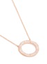 Detail View - Click To Enlarge - CZ BY KENNETH JAY LANE - Cubic zirconia cutout circle necklace