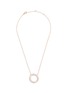 Main View - Click To Enlarge - CZ BY KENNETH JAY LANE - Cubic zirconia cutout circle necklace