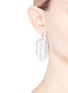 Figure View - Click To Enlarge - CZ BY KENNETH JAY LANE - Cubic zirconia row drop earrings
