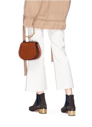Front View - Click To Enlarge - CHLOÉ - 'Nile' small bracelet handle crossbody bag