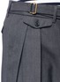 Detail View - Click To Enlarge - WOOSTER + LARDINI - Double pleated wool hopsack shorts