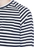 Detail View - Click To Enlarge - WOOSTER + LARDINI - Contrast underlay stripe long sleeve T-shirt