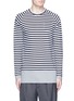 Main View - Click To Enlarge - WOOSTER + LARDINI - Contrast underlay stripe long sleeve T-shirt