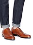 Figure View - Click To Enlarge - ANTONIO MAURIZI - Camel leather Oxfords