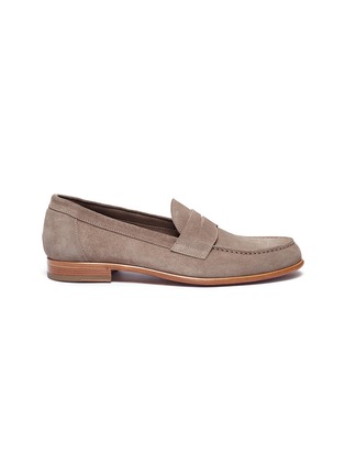 Main View - Click To Enlarge - ANTONIO MAURIZI - Suede penny loafers