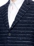 Detail View - Click To Enlarge - WOOSTER + LARDINI - Summer tweed colourblock soft blazer