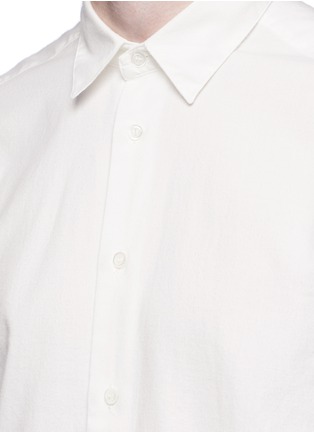 Detail View - Click To Enlarge - BARENA - 'Coppi Vaj' brushed twill shirt