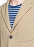 Detail View - Click To Enlarge - BARENA - 'Torceo Taco' textured cotton jersey soft blazer