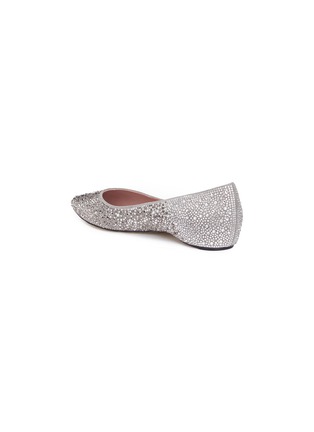 Detail View - Click To Enlarge - PEDDER RED - 'Kelsey' strass pavé suede flats