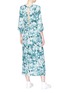 Figure View - Click To Enlarge - TOPSHOP - Tie front fern print crepe dress
