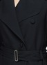 Detail View - Click To Enlarge - LANVIN - Belted crepe double-breasted coat