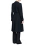 Back View - Click To Enlarge - LANVIN - Belted crepe double-breasted coat