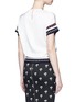Back View - Click To Enlarge - VICTORIA BECKHAM - Graphic rib trim top