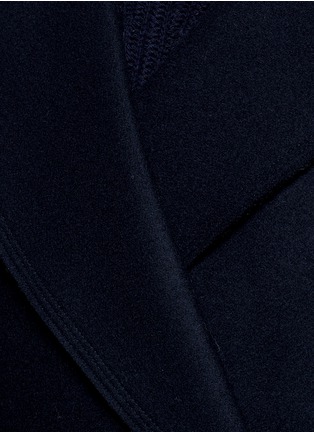 Detail View - Click To Enlarge - MO&CO. EDITION 10 - Raw edge felt trench coat