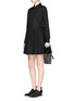 Figure View - Click To Enlarge - ALEXANDER WANG - Lace-up shirt dress