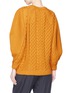 Back View - Click To Enlarge - TOPSHOP - Balloon sleeve cable knit sweater