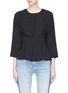 Main View - Click To Enlarge - TOPSHOP - Keyhole back pleated crepe top