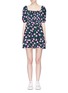 Main View - Click To Enlarge - TOPSHOP - Floral print shirred flared dress