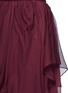 Detail View - Click To Enlarge - CHLOÉ - Pointy' tiered ruffle silk georgette skirt