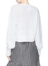 Back View - Click To Enlarge - TOPSHOP - Curve back hem cropped open knit sweater
