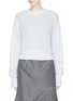 Main View - Click To Enlarge - TOPSHOP - Curve back hem cropped open knit sweater