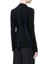 Back View - Click To Enlarge - EMILIO PUCCI - Contrast topstitch stretch suiting jacket