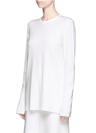 Front View - Click To Enlarge - CALVIN KLEIN 205W39NYC - Keyhole back wool sweater