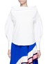 Main View - Click To Enlarge - EMILIO PUCCI - Convertible oversized off-shoulder cotton shirt