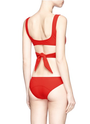 Back View - Click To Enlarge - LISA MARIE FERNANDEZ - 'Marie-Louise' crepe wraparound bikini set