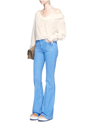 Figure View - Click To Enlarge - STELLA MCCARTNEY - High waist flare denim pants